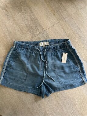 cloth & stone Indigo Drawstring High-Waist Women's Shorts
